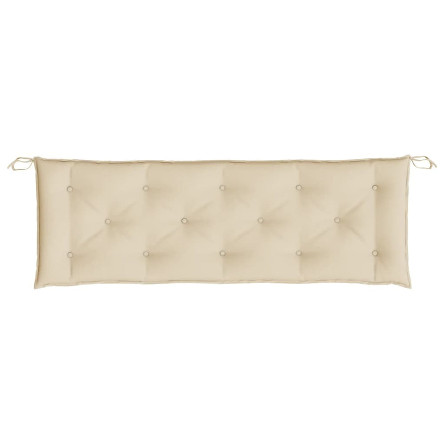 Garden Bench Cushions 2 pcs Beige 150x50x7 cm Oxford Fabric