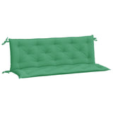 Garden Bench Cushions 2pcs Green 150x50x7cm Oxford Fabric - Front View