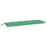 Garden Bench Cushions 2pcs Green 150x50x7cm Oxford Fabric - Side View