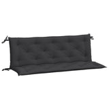 Garden Bench Cushions 2pcs Black 150x50x7cm Oxford Fabric - Front View