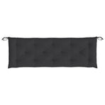 Garden Bench Cushions 2pcs Black 150x50x7cm Oxford Fabric