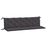 Garden Bench Cushions 2pcs Anthracite 180x50x7cm Oxford Fabric - Front View