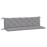 Garden Bench Cushions 2pcs Grey 180x50x7cm Oxford Fabric - Front View