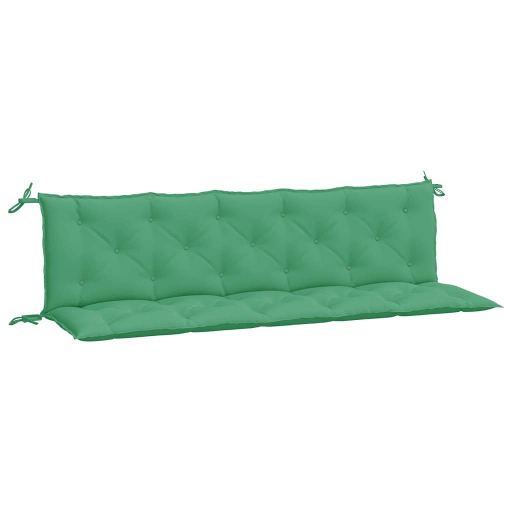 Garden Bench Cushions 2pcs Green 180x50x7cm Oxford Fabric