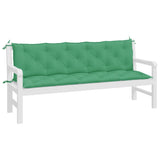 Garden Bench Cushions 2pcs Green 180x50x7cm Oxford Fabric