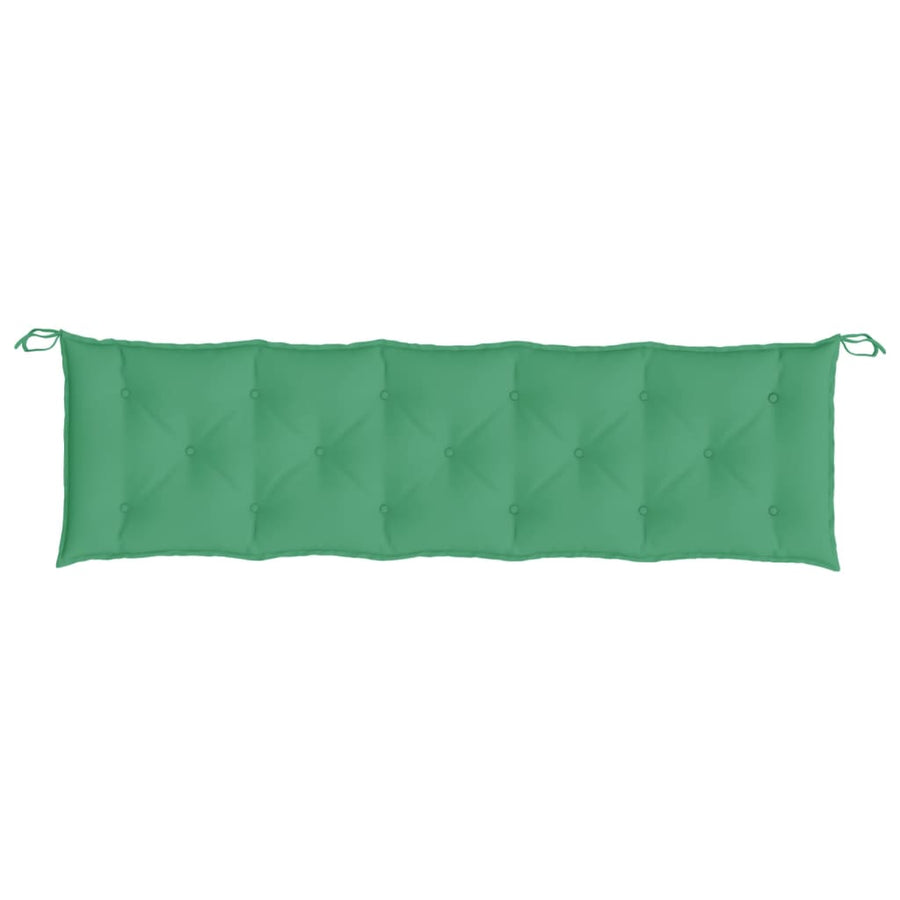 Garden Bench Cushions 2pcs Green 180x50x7cm Oxford Fabric