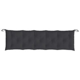 Garden Bench Cushions 2pcs Black 180x50x7cm Oxford Fabric - Rear View