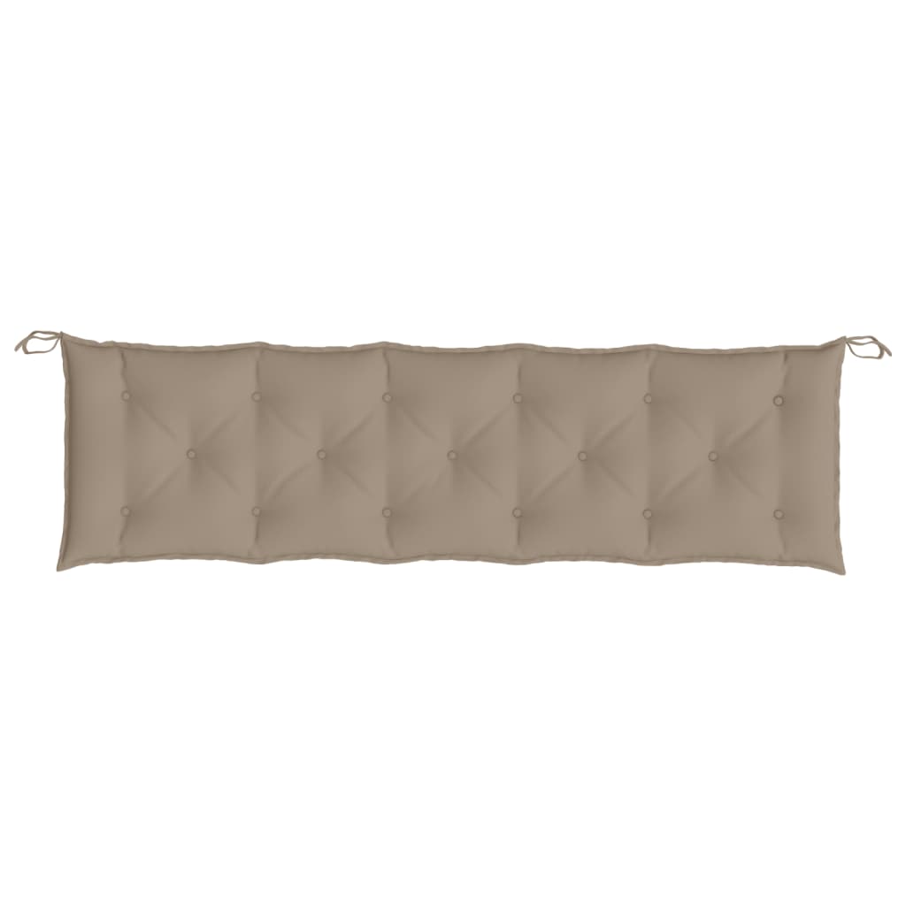 Garden Bench Cushions 2pcs Taupe 180x50x7cm Oxford Fabric