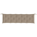 Garden Bench Cushions 2pcs Taupe 180x50x7cm Oxford Fabric