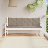 Garden Bench Cushions 2pcs Taupe 180x50x7cm Oxford Fabric