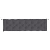 Garden Bench Cushions 2pcs Anthracite 200x50x7cm Oxford Fabric - 45-Degree Angle