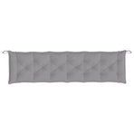 Garden Bench Cushions 2pcs Grey 200x50x7cm Oxford Fabric