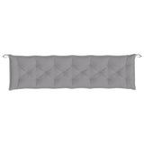 Garden Bench Cushions 2pcs Grey 200x50x7cm Oxford Fabric - 45-Degree Angle
