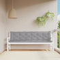 Garden Bench Cushions 2pcs Grey 200x50x7cm Oxford Fabric