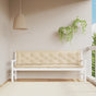 Garden Bench Cushions 2 pcs Beige 200x50x7 cm Oxford Fabric