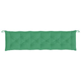 Garden Bench Cushions 2pcs Green 200x50x7cm Oxford Fabric - 45-Degree Angle