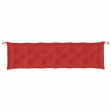 Garden Bench Cushions 2pcs Red 200x50x7cm Oxford Fabric - 45-Degree Angle