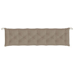 Garden Bench Cushions 2 pcs Taupe 200x50x7 cm Oxford Fabric