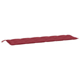 Garden Bench Cushions 2pcs Wine Red 200x50x7cm Oxford Fabric