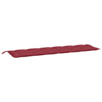 Garden Bench Cushions 2pcs Wine Red 200x50x7cm Oxford Fabric