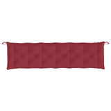 Garden Bench Cushions 2pcs Wine Red 200x50x7cm Oxford Fabric