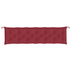 Garden Bench Cushions 2pcs Wine Red 200x50x7cm Oxford Fabric