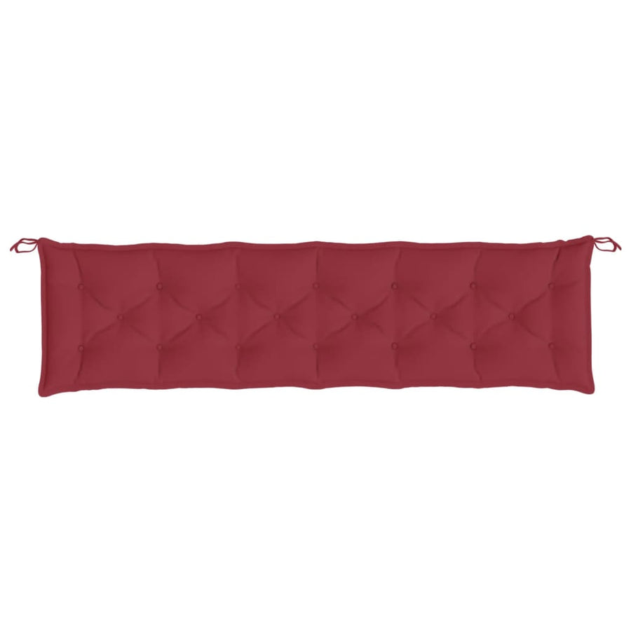 Garden Bench Cushions 2pcs Wine Red 200x50x7cm Oxford Fabric