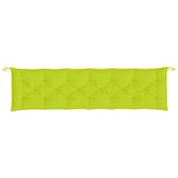 Garden Bench Cushions 2pcs Bright Green 200x50x7cm Oxford Fabric
