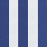 Garden Bench Cushions 2pcs Blue&White Stripe 200x50x7cm Fabric