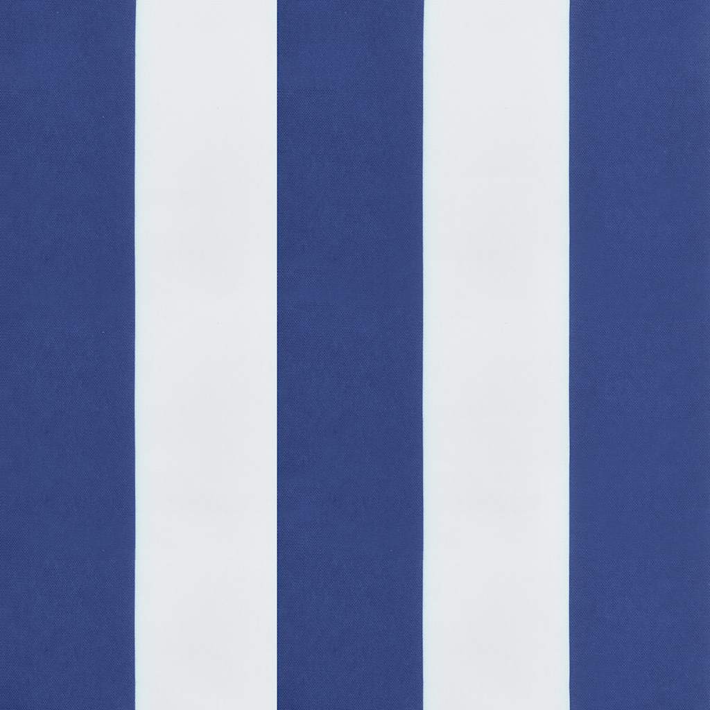 Garden Bench Cushions 2pcs Blue&White Stripe 200x50x7cm Fabric