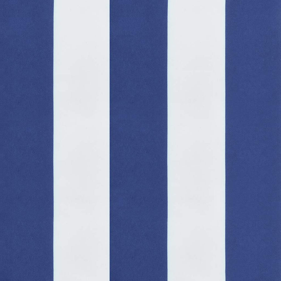 Garden Bench Cushions 2pcs Blue&White Stripe 200x50x7cm Fabric