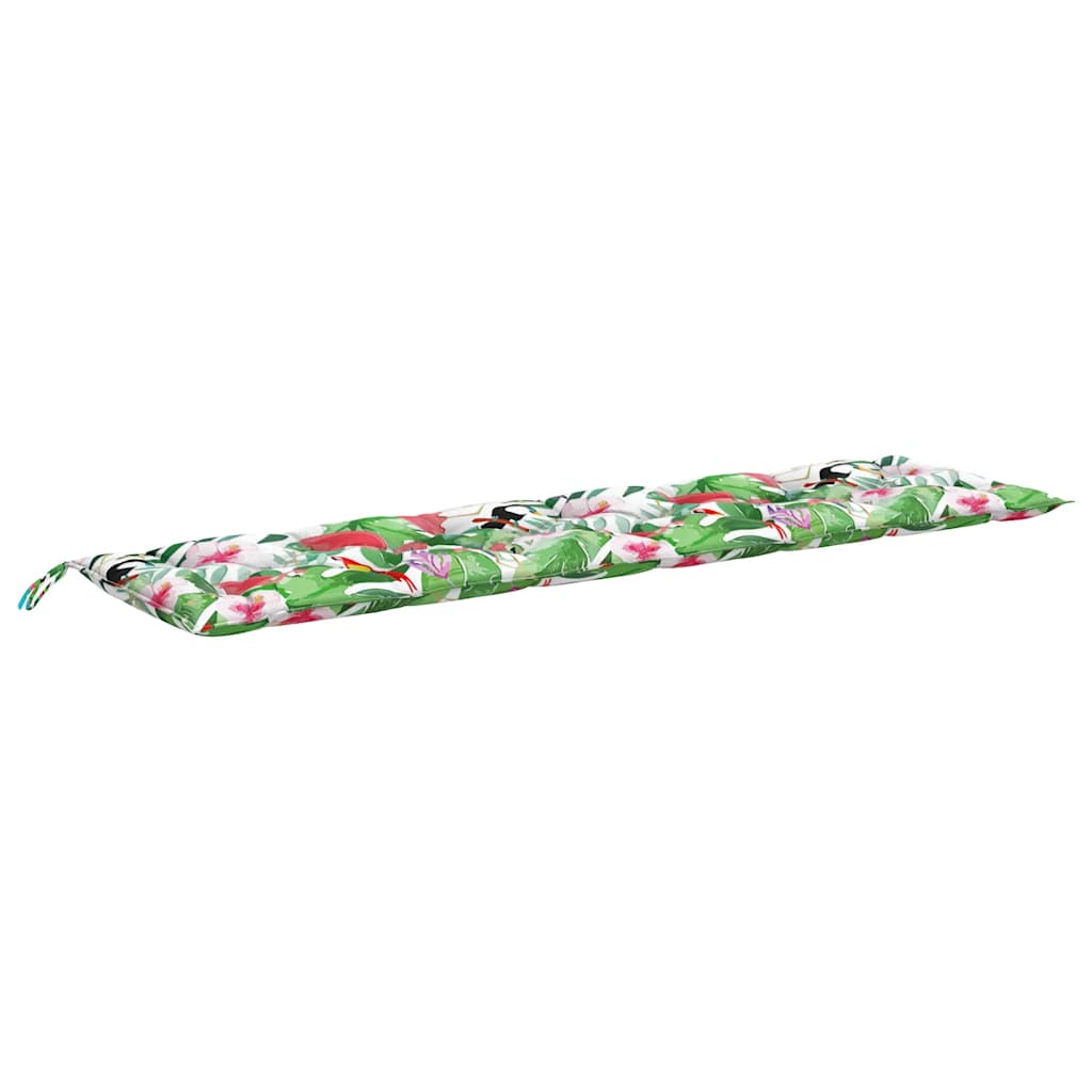 Garden Bench Cushions 2pcs Multicolour 200x50x7cm Fabric