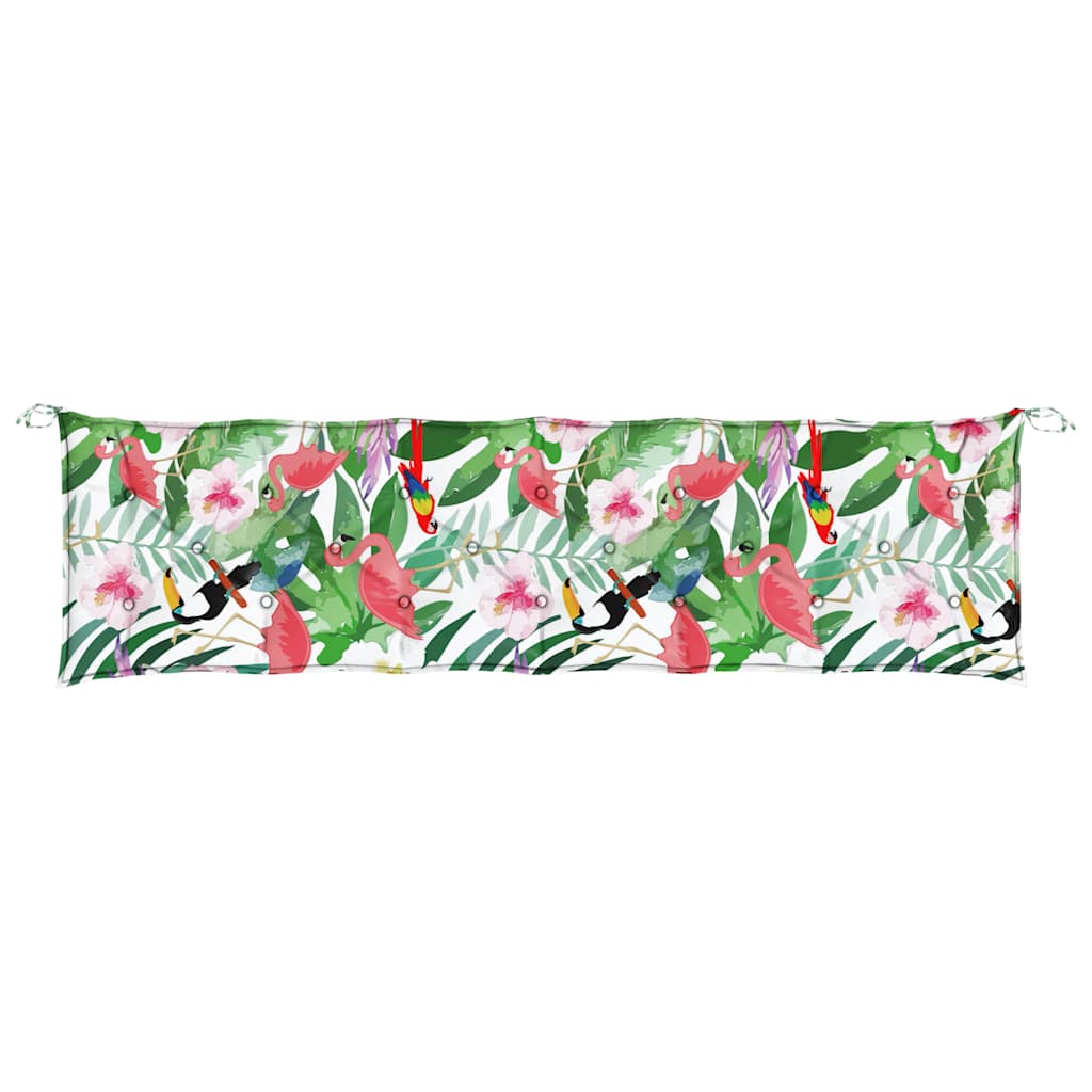 Garden Bench Cushions 2pcs Multicolour 200x50x7cm Fabric