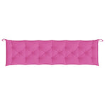 Garden Bench Cushions 2pcs Pink 200x50x7cm Fabric