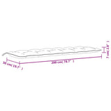 Garden Bench Cushions 2pcs Pink 200x50x7cm Fabric