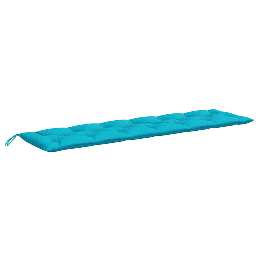 Garden Bench Cushions 2pcs Turquoise 200x50x7cm Fabric