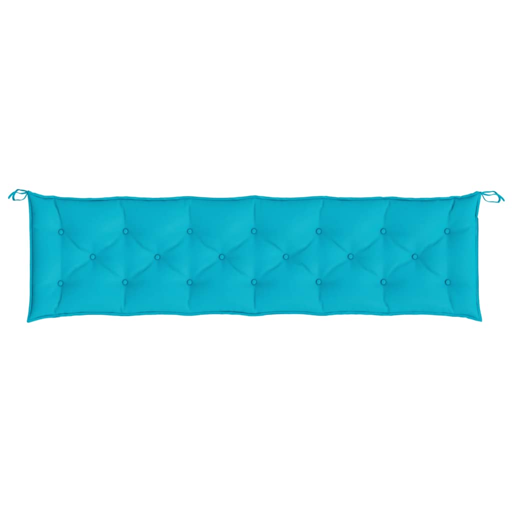 Garden Bench Cushions 2pcs Turquoise 200x50x7cm Fabric