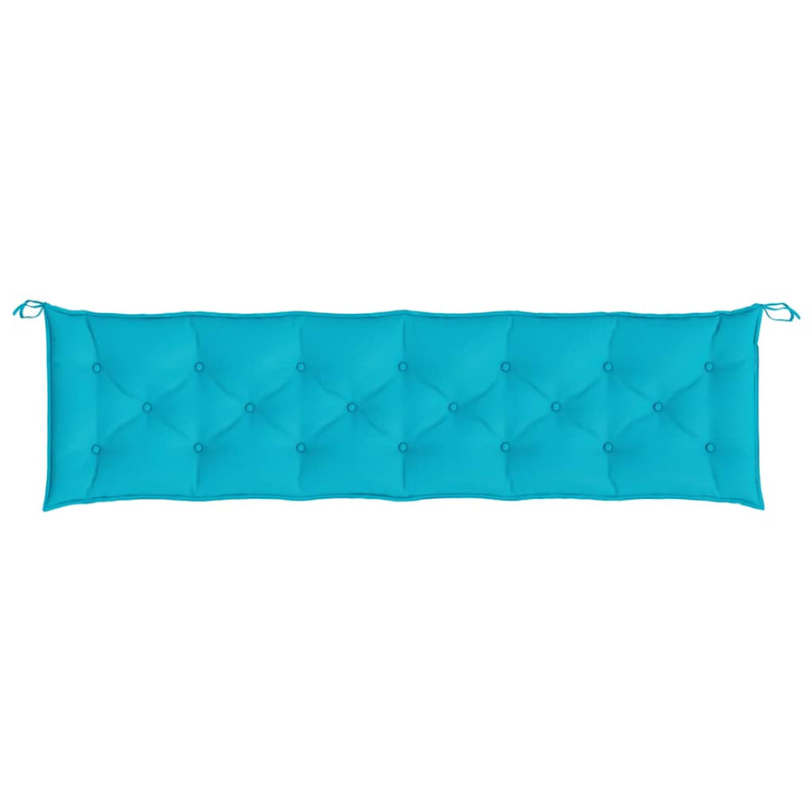 Garden Bench Cushions 2pcs Turquoise 200x50x7cm Fabric