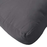 Pallet Cushions 2 pcs Anthracite Oxford Fabric - Low Angle