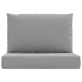 Pallet Cushions 2 pcs Grey Oxford Fabric - Top-Down View