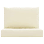 Pallet Cushions 2 pcs Cream White Oxford Fabric
