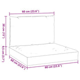 Pallet Cushions 2 pcs Beige Oxford Fabric