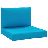 Pallet Cushions 2 pcs Light Blue Oxford Fabric
