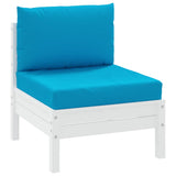 Pallet Cushions 2 pcs Light Blue Oxford Fabric