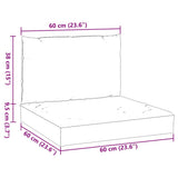 Pallet Cushions 2 pcs Red Oxford Fabric