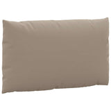 Pallet Cushions 2 pcs Taupe Oxford Fabric - Rear View