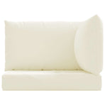 Pallet Cushions 3 pcs Cream White Oxford Fabric
