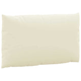 Pallet Cushions 3 pcs Cream White Oxford Fabric - Rear View