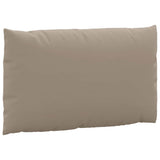 Pallet Cushions 3 pcs Taupe Oxford Fabric - Rear View