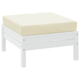 Pallet Cushion Cream 60x60x9.5 cm Oxford Fabric - Side View